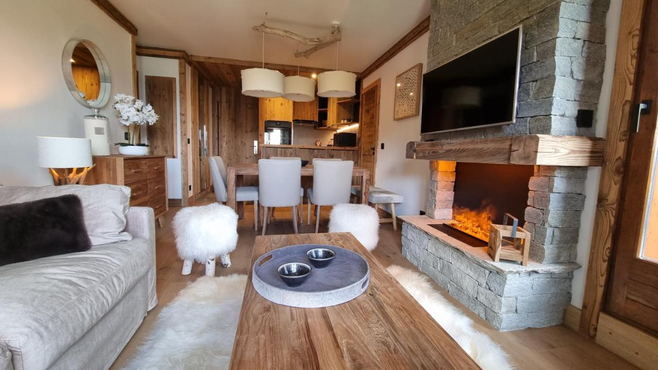 Arcs 1950 Appartement Luxe Type Chalet 5 A 7 Personnes Vue Imprenable Sur Le Montblanc Skis Aux Pieds Les Arcs  Экстерьер фото